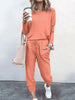 Mao-Wow™️ - Frauen solide Farbe lange Ärmel lange Hosen Pyjamas Set